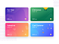 Card Design illustration ui color card
