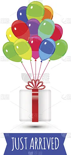 五彩缤纷的气球派对。Giftbox有气球