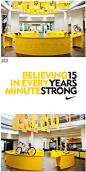 Nike Livestrong 耐克俄勒冈州总部15周年展览图形身份设计
耐克的这一波设计也很出彩。。。