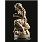 法国雕塑家Albert-Ernest Carrier-Belleuse（1824 - 1887）的赤陶雕塑FEMME À LA COLOME (SEATED WOMAN WITH DOVES)，高51厘米，在22007年苏富比拍卖会上以11,875美元成交。