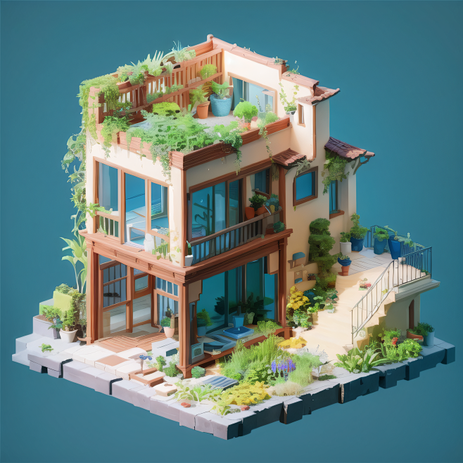 3D场景建筑模型C4D