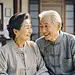 亚洲老年夫妇图