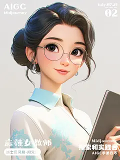 AI迪士尼风格——人物IP之麻辣女教师（1） - 小红书