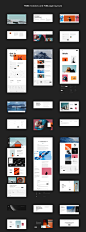 Kalli UI Kit : Kalli UI Kit is time-saving resource for digital designers. Designed to bring a fresh “California Cool” vibe to your projects. You can edit and update each layer, all layers are named very carefully, grouped and organized as if Marie Kondo 
