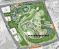 运动体育公园景观规划设计方案文本儿童娱乐乐园平面效果图素材-淘宝网