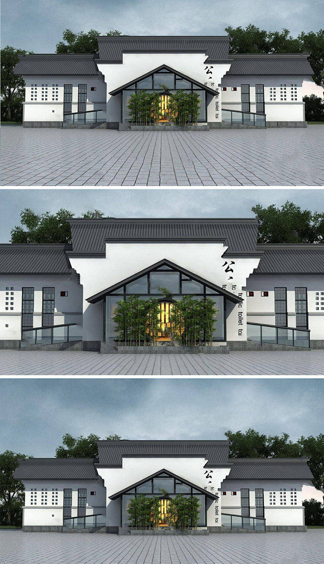 古建筑城池城门入口大门3D模型