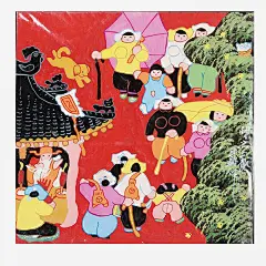 手绘民间生活_新图网 https://ixintu.com 手绘民间生活 手绘艺术画 艺术画 农民画