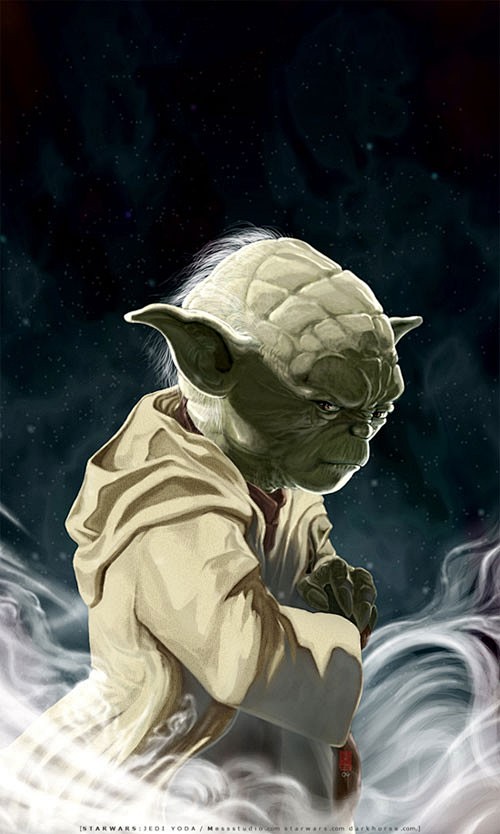 星球大战角色插画尤达大师yoda