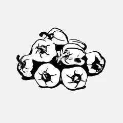 手绘黑白风小辣椒插画图片大小2000x2000px 图片尺寸275.06 KB 来自PNG搜索网 pngss.com 免费免扣png素材下载！白色#插画#产品#对比#概念#海报#黑白风#黑色#绘画#辣椒#美化#青菜#青椒#