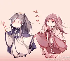 霹雳 古风 人物Q图 芽芽慕/绘