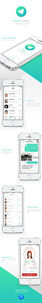 Telegram Messaging App Redesign on Behance