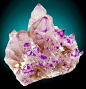 Amethyst on Microcline from Namibia