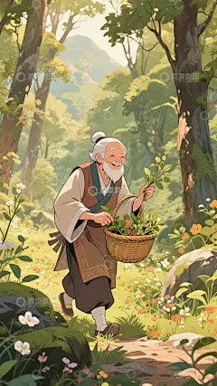 采药老人高清模板免费下载-趣麦麦图