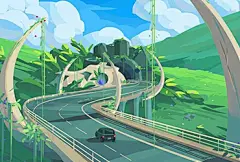 14款惬意十足的风景插画 - 优优教程网 - 自学就上优优网 - UiiiUiii.com : 俄罗斯的 tektober 是一名自由插画家和概念艺术家。他的风景插图将柔和的同色系和块面画笔的材质相结合，颜色干净明亮，​使得画面显得现代而高级。
