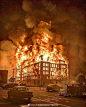 #美国明尼阿波利斯市进入紧急状态#
被焚烧起火的明尼阿波利斯第三警区警察局 ​​​​