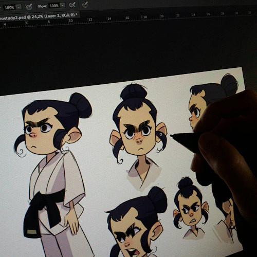 judogirllittlewarriorcutevisualdevelopmentirenemartinieleyonart