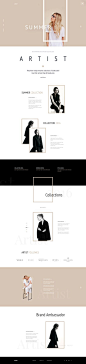 Artist - E-Commerce Template Concept : Page 1