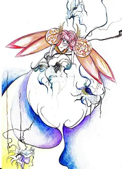 刀吉吉  的插画 月下公主