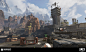 Apex Legends - King's Canyon (Buildings), Kristen C. (Wong) Altamirano : In our Multiplayer map King's Canyon, there were lots of industrial-style buildings throughout the level to go into and loot.  The shells of the structures were modeled in 3D by me,