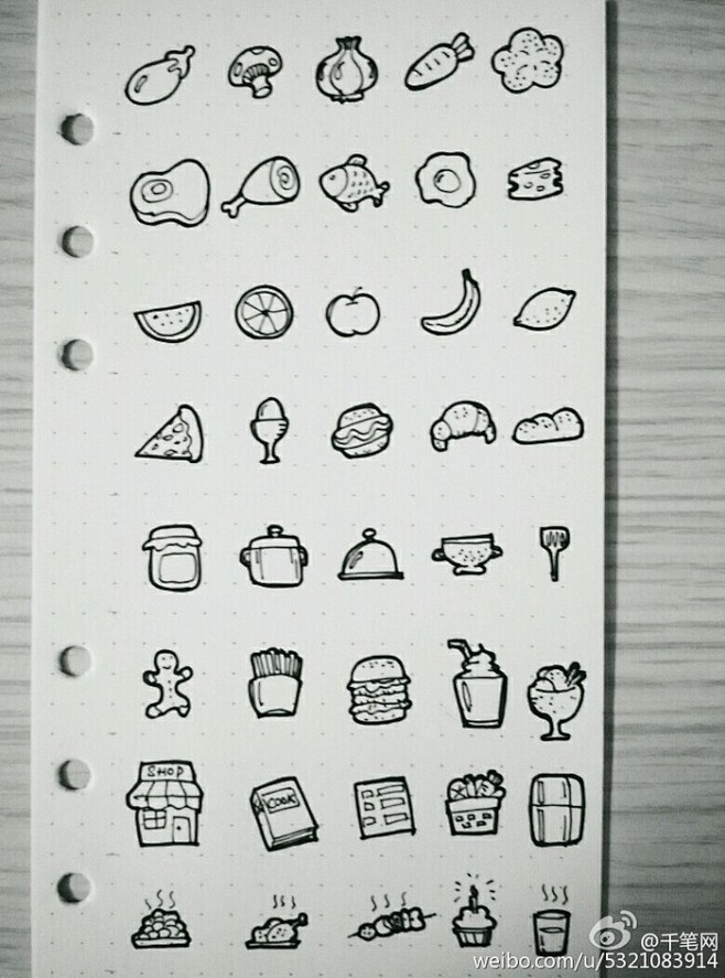 食物简笔画练习