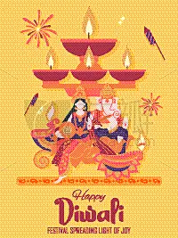 节日,幸福,排灯节,印度教,光,背景聚焦,拉克什米,传统,壁纸,问候