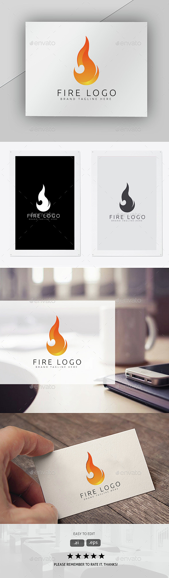 火标志——符号标志模板Fire Logo - Symbols Logo Templates抽象、品牌、燃烧、商业、厨师,烹饪、娱乐、电影、火 ...