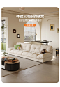 云朵沙发轻奢baxter客厅设计奶油风布艺现代简约直排落地沙发组合-tmall.com天猫