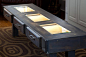 MDC Interiors' Steel and Wood Coffee Tables Provide Dramatic LED Lighting