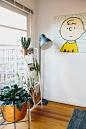 House Tour: A Colorful Melbourne Townhouse : Name: Jess Viscarde, partner and Peg the rescue cat. Location: North Fitzroy, Melbourne, Australia Size: Two bedroom, two story townhouse (square feet unknown) Years lived in: 18 months, rented An interior styl