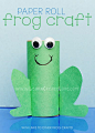 Paper Roll Frog Craft from LearnCreateLove.com: 