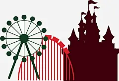 装饰风车高清素材 城市剪影 房子 水车 简单画 免抠png 设计图片 免费下载