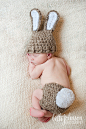 Newborn Bunny Hat & Diaper Cover SetPerfect for by britt6934