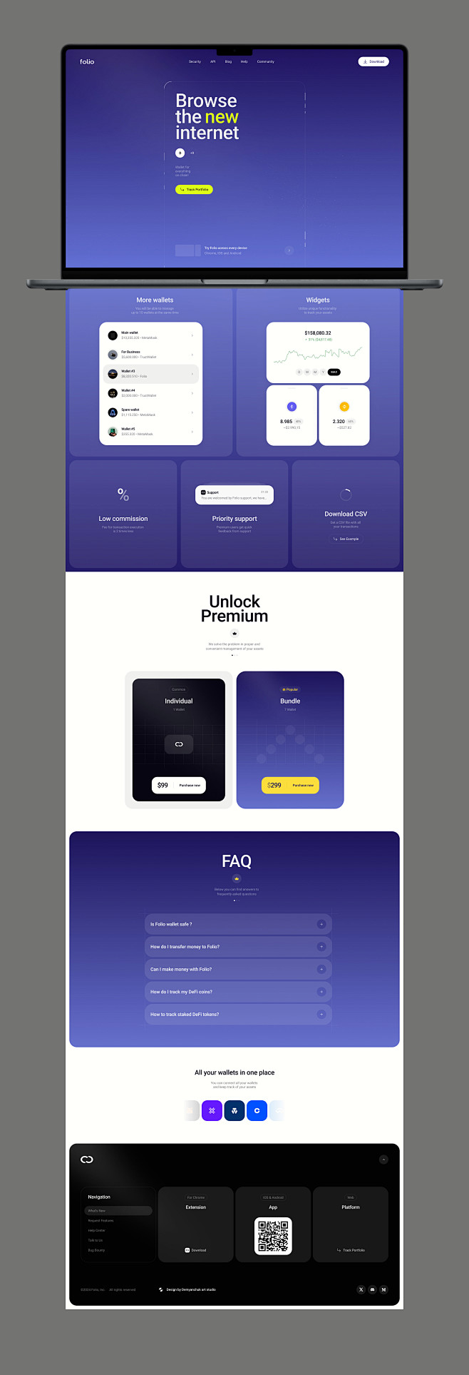 Folio - Crypto wallet for everything onchain :: Behance