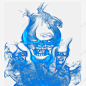 蓝色火焰骷髅 设计图片 免费下载 页面网页 平面电商 创意素材