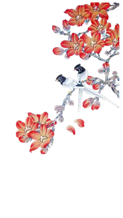 吉祥 画卷 祥瑞 花鸟 动植物元素免抠png图片壁纸