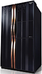 Gem-encrusted fridge, anyone?  More specs for this Samsung refrigerator:  ink stained glass doors  gold trimmed champagne handles  A++ energy rating  740 litre cooling capacity: 