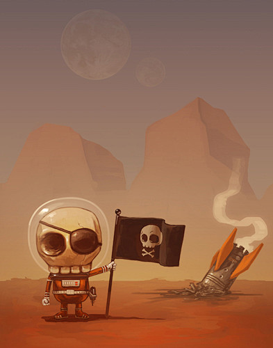 mikemitchell插画之可爱的小骷髅