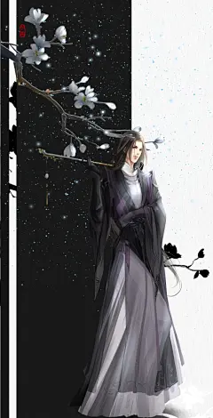 古风唯美男子原画古风耽美人物原画来自cgbook.cn (662)