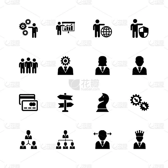 Business Icons素材-花瓣网
