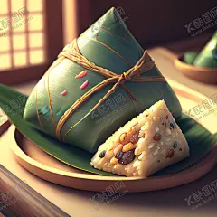 粽子插画 【酷图网】粽子,美食,插画,中国风,端午节,节日,动漫风