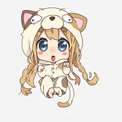 狗帽子小女孩_新图网 https://ixintu.com 小姑娘 可爱 卡通 人物