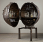 This former light bulb-testing machine has been repurposed into one of the most appealing home-bars you'll ever clap your eyes on.