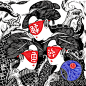 @鰇魚絲  O画画让我懂得扬长避短 | 鰇魚絲/黄柏辉相对纯绘画，我比较喜欢一些传统装饰图案，如：半坡彩陶纹样、青铜器皿纹理、漆器装饰图案和木雕石雕的造型，尤其对瑞兽图形更喜爱。中国的图案构成以寓意吉祥为主，比如龙由十几种动物的局部有意识组合而成，而构成龙的元素都有自身的含义，说明中国人祖先喜爱把美好的事...展开全文c