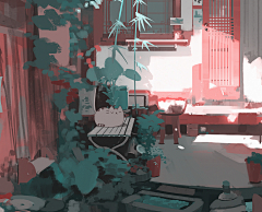 二值画采集到Atey Ghailan