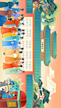 清平乐插画配色参考