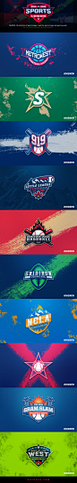 Sports Logos  #01 : This is a collection of logo i did for clients from 2014-2016.None of these logo are available for purchase. Contact me at contact@khisnen.com to order a custom logo.