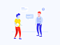 "Communication" - Characters & Inclusion of illustration set