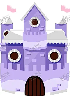 城堡免抠图 【酷图网】城堡免抠图,城堡,卡通,手绘,简单
