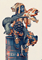 James Jean 神经质的手绘插画艺术 诡异 艺术 手绘 图案设计 图形 中国风 