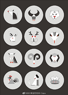 com采集酱花葱采集到平面图十二生肖,图形创意采集酱花葱采集到平面图